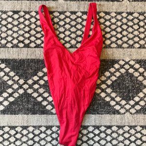 Toluca Swim Red One-Piece Swimsuit Size Small